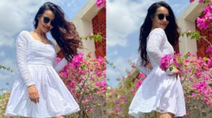 Always in love: Surbhi Jyoti looks ravishing in white maxi dress, fans love it