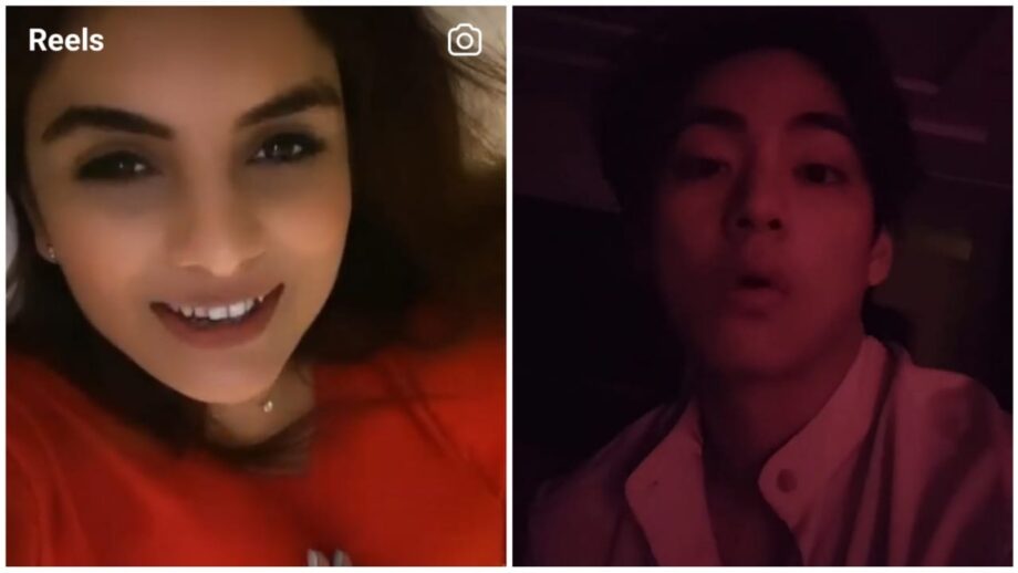 Amazing: Anveshi Jain and BTS V are in similar mood of singing, watch 636233