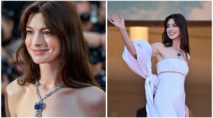 Anne Hathaway Looks Like A Fallen Angel From Heaven In This White Ensemble