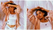 Anushka Sen is enjoying day off in her couch, looks supremely sensuous in crop top