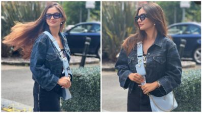 Anushka Sen is rocking street-style denim fashion in United Kingdom, looks super cute