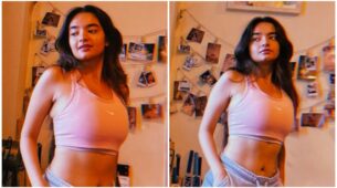 Anushka Sen shares super sensuous bedroom pics, looks irresistible in lavender bralette and shorts