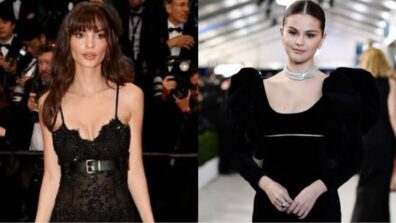 Fashion War: Emily Ratajkowski Or Selena Gomez: Which Hollywood Babe Slew Red Carpet In Black? Vote Now