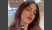 Nikki Tamboli is enjoying ‘good hair day vibes’, dazzles in black bomber jacket and red cherry lipstick