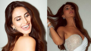 Awkward Moments: Vaani Kapoor caught uncomfortable in off-shoulder shimmery gown