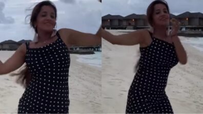 Bhojpuri actress Monalisa fires up in polka dot dress in Maldives, Watch