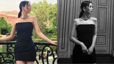 Blackpink Jisoo is keeping chic and classy with her off-shoulder black dress, see pictures