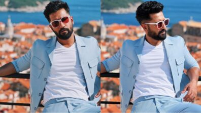 Brown Munde: Vicky Kaushal looks ‘ultimate level’ handsome in blue co-ord blazer set, Katrina Kaif loves it