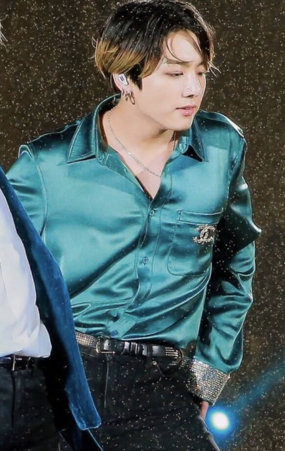 BTS Jungkook’s Hot Silk Shirt Look We Die For - 0