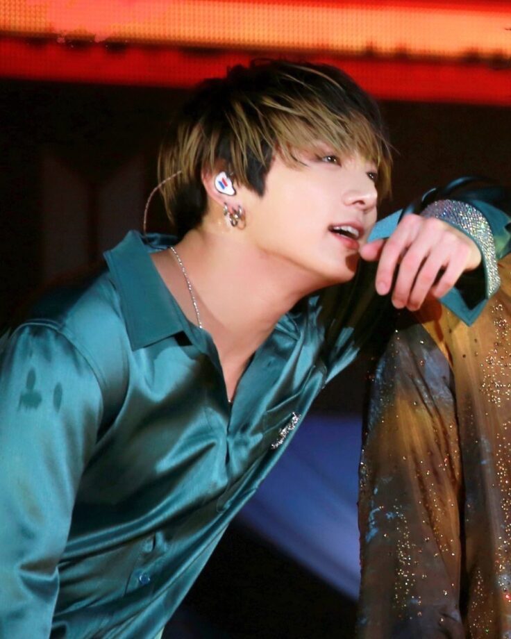 BTS Jungkook’s Hot Silk Shirt Look We Die For - 1