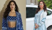 Fashion Face-off: Janhvi Kapoor Vs Sonakshi Sinha: Whose Blue Anita Donge Sharara Are You Loving? 647938