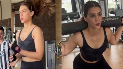 Bye Bye Comfort: Kriti Sanon is the fitness rockstar, watch