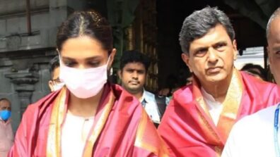 Deepika Padukone returns from Cannes, visits Tirupati temple with her father on his birthday