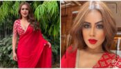 Desi Pataka: Nia Sharma is raising heat effortlessly in spicy red plunging neckline saree, stuns in red cherry lipstick