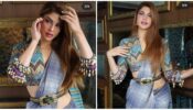 Desi Photodump: Jacqueline Fernandez is making us fall in love with her printed blouse and saree avatar, see pics
