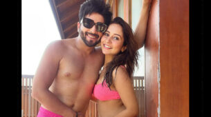 Dheeraj Dhoopar and Vinny Arora get romantic in swimwear, spotted twinning in pink