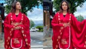‘Digital Sensation’ Anushka Sen is exploring South Korea in a traditional red Hanbok outfit, and pics go viral