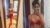 Disha Patani Flaunts Her Body In Black Bralette And Red Pants: See Here