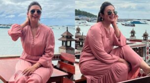 Divyanka Tripathi drops vacay goals in a classic jumpsuit, fans lovestruck