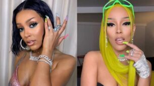 Doja Cat Highlighting Her Unique Nail Art Proving It’s Trendy!