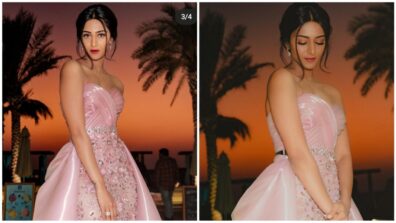 Erica Fernandes is a sight to behold in a strapless pink sequin gown, see photodump