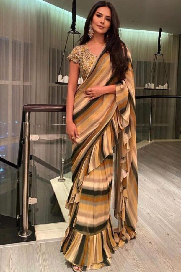 Esha Gupta Has The Most Stylish Saree Wardrobe & We Have Proof: See Here - 0