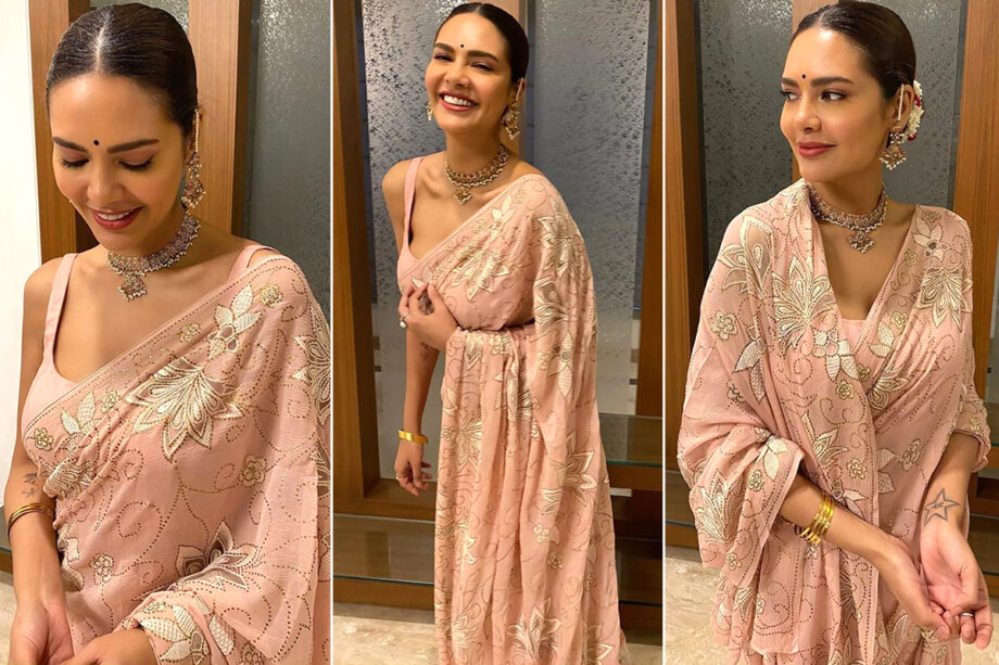 Esha Gupta Has The Most Stylish Saree Wardrobe & We Have Proof: See Here - 1