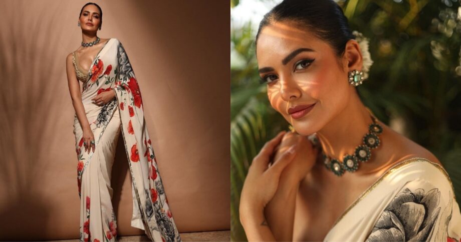 Esha Gupta Has The Most Stylish Saree Wardrobe & We Have Proof: See Here - 3