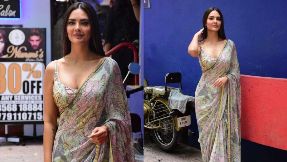 Esha Gupta Has The Most Stylish Saree Wardrobe & We Have Proof: See Here - 7