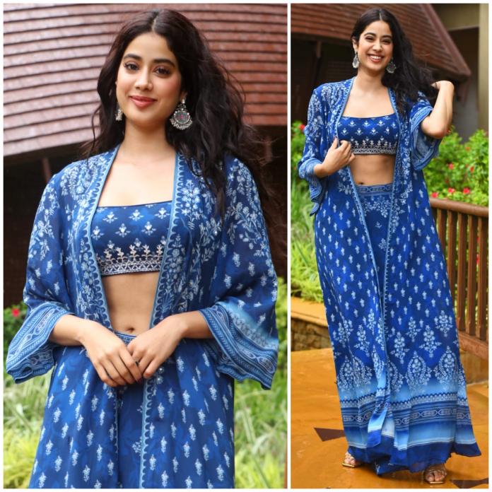 Fashion Face-off: Janhvi Kapoor Vs Sonakshi Sinha: Whose Blue Anita Donge Sharara Are You Loving? - 0