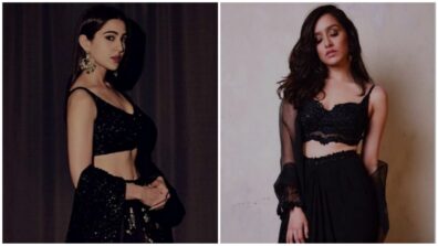 Fashion Face-off: Sara Ali Khan Vs Shraddha Kapoor: Whose Black Lehenga Are You Stealing This Festive Season?