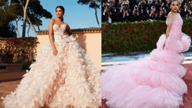 Fashion Faceoff: Pooja Hegde Vs Tessa Thompson: Who Flutters Your Heart In A Pink Ruffled Gown?