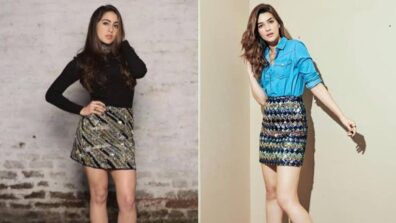 Fashion Faceoff: Sara Ali Khan Or Kriti Sanon: Who Wore The GLITZY Mini Skirt Better?