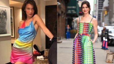 From Bella Hadid To Anne Hathaway: Celebs Who Inspired Us To Wear Rainbow Outfits