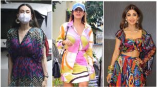 From Shilpa Shetty To Karisma Kapoor: Actresses Who Swooned Us With Abstract Printed Outfits