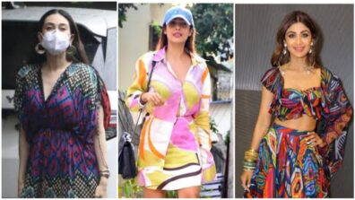 From Shilpa Shetty To Karisma Kapoor: Actresses Who Swooned Us With Abstract Printed Outfits