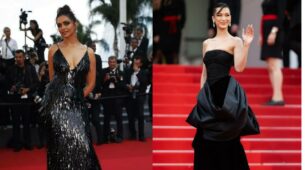 Deepika Padukone’s Black Louis Vuitton Or Bella Hadid’s Black Versace: Whose Gown Would You Love To Have?