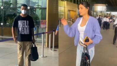  Germany Take Off: Athiya Shetty keeps it comfy in lilac shrug and pants, KL Rahul steals show with Rs 1.65 lakh bag