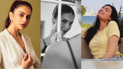 Gorgeous Beauties: Athiya Shetty, Tara Sutaria and Rakul Preet shine through in designer outfits, see pics