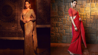 Gorgeous Beauties: Rakul Preet Singh and Kriti Sanon are stunners in traditional sarees