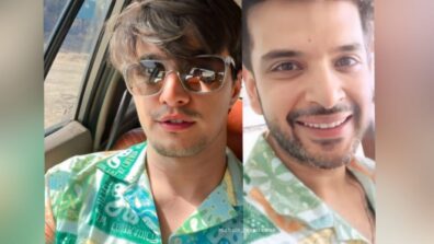 Handsome Hunks: Karan Kundrra and Mohsin Khan twin in similar tropical shirts, fans love ‘bro code’