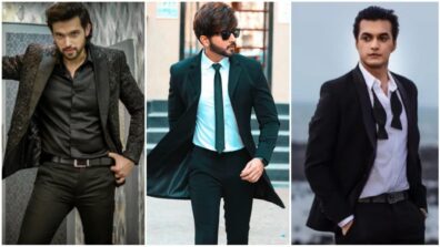 Handsome Hunks: Parth Samthaan, Dheeraj Dhoopar and Mohsin Khan look dapper hot in black pantsuits