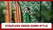 Have You Seen This Alexandra Daddario’s Latest Look In Strapless Green Gown Yet? Check Now