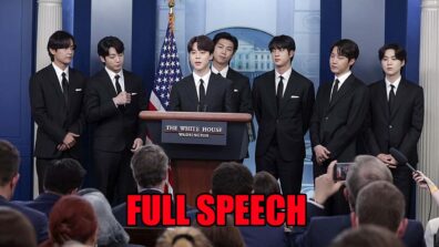 Here’s BTS’s Full Speech From White House: Read On