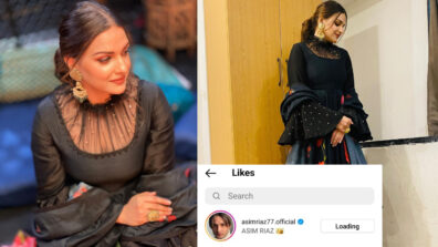 Himanshi Khurrana keeps it sleek and starry in embellished black salwar suit, Asim Riaz is lovestruck