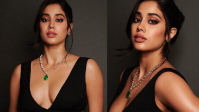 Hotness Alert!!! Janhvi Kapoor rocks this classic black thigh-high slit gown, Samantha Ruth Prabhu feels the heat