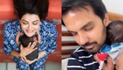 Adorable Pictures Of Kajal Aggarwal’s husband, Gautam Kitchlu, While Performing His ‘Papa Duties’