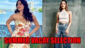 Janhvi Kapoor’s Thigh High Slit Dress Or Manushi Chhillar’s Crop Top & Satin Trouser: Which Outfit Will Be Your Summer Vacay Selection: Vote