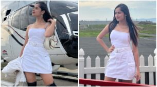 Jannat Zubair Rahmani completes helicopter ride experience like never before, shares special snap from KKK 12 sets