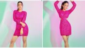 Jasmin Bhasin is stabbing hearts in pink shimmery outfit, BF Aly Goni is all hearts